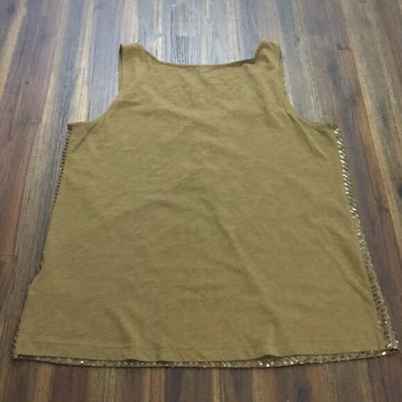 J Crew Sequin Zigzag Brown Tank - Picture 5 of 5